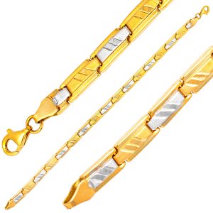 Plain 14 Karat Gold Bracelet