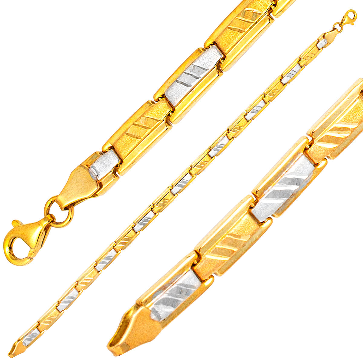 Plain 14 Karat Gold Bracelet