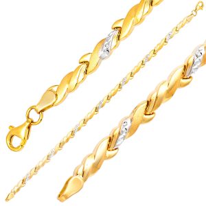 Saç Wovensü 14 Karat Gold Bracelet