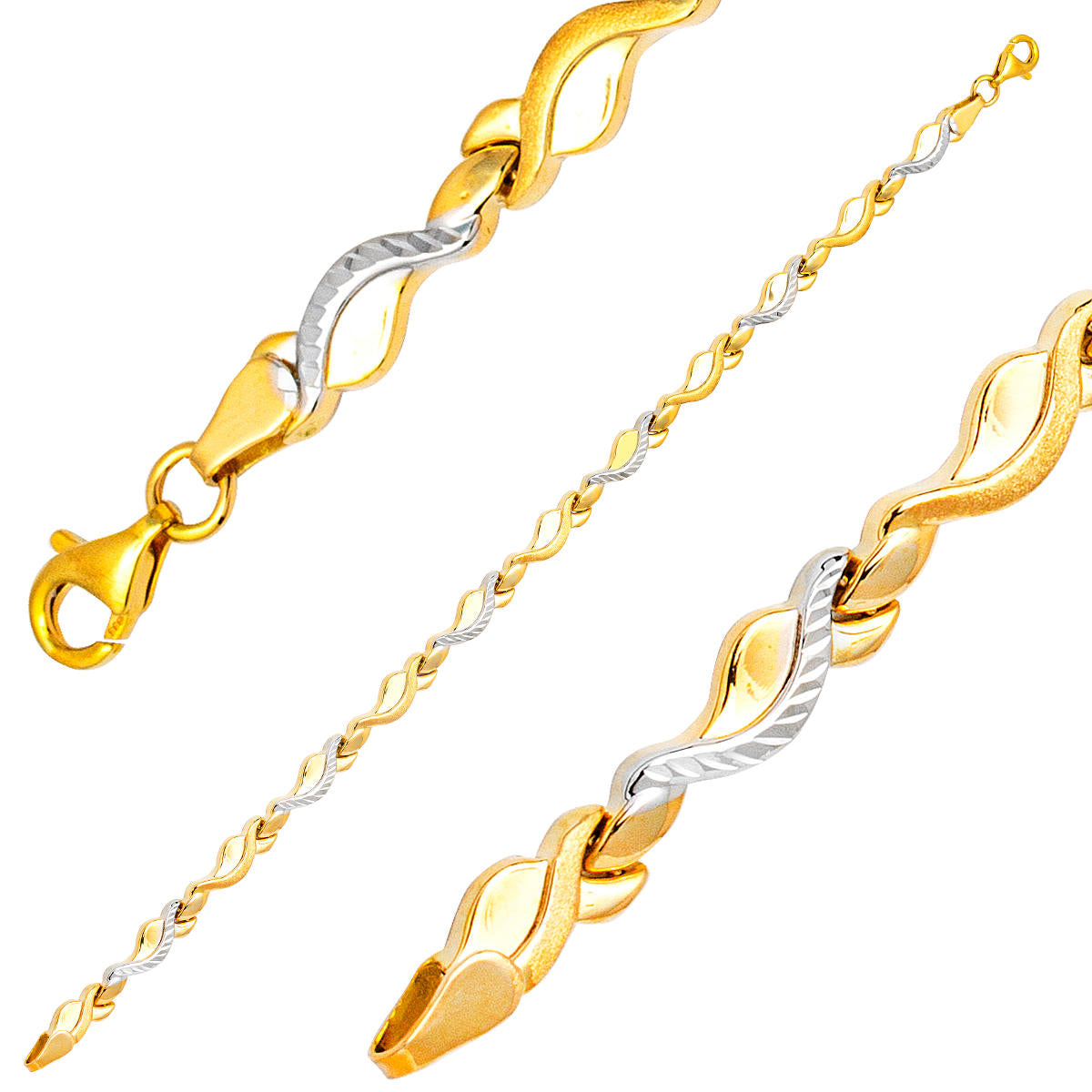 Plain 14 Karat Gold Bracelet