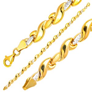 2 Coloré 14 Carats Or Bracelet
