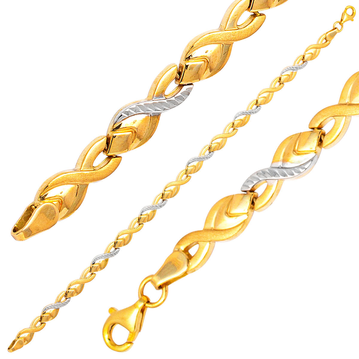 Sonsuzluklu 14 Karat Gold Bracelet