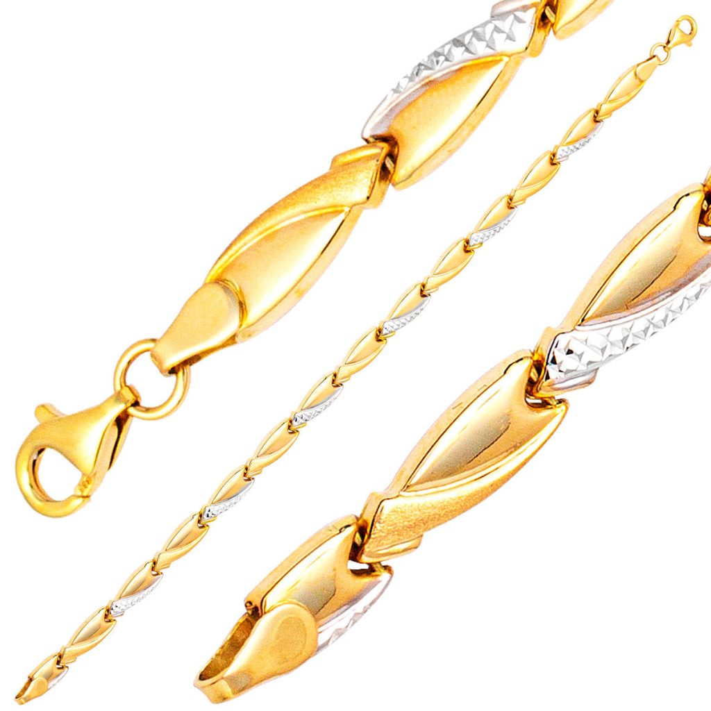 2 Coloré 14 Carats Or Bracelet