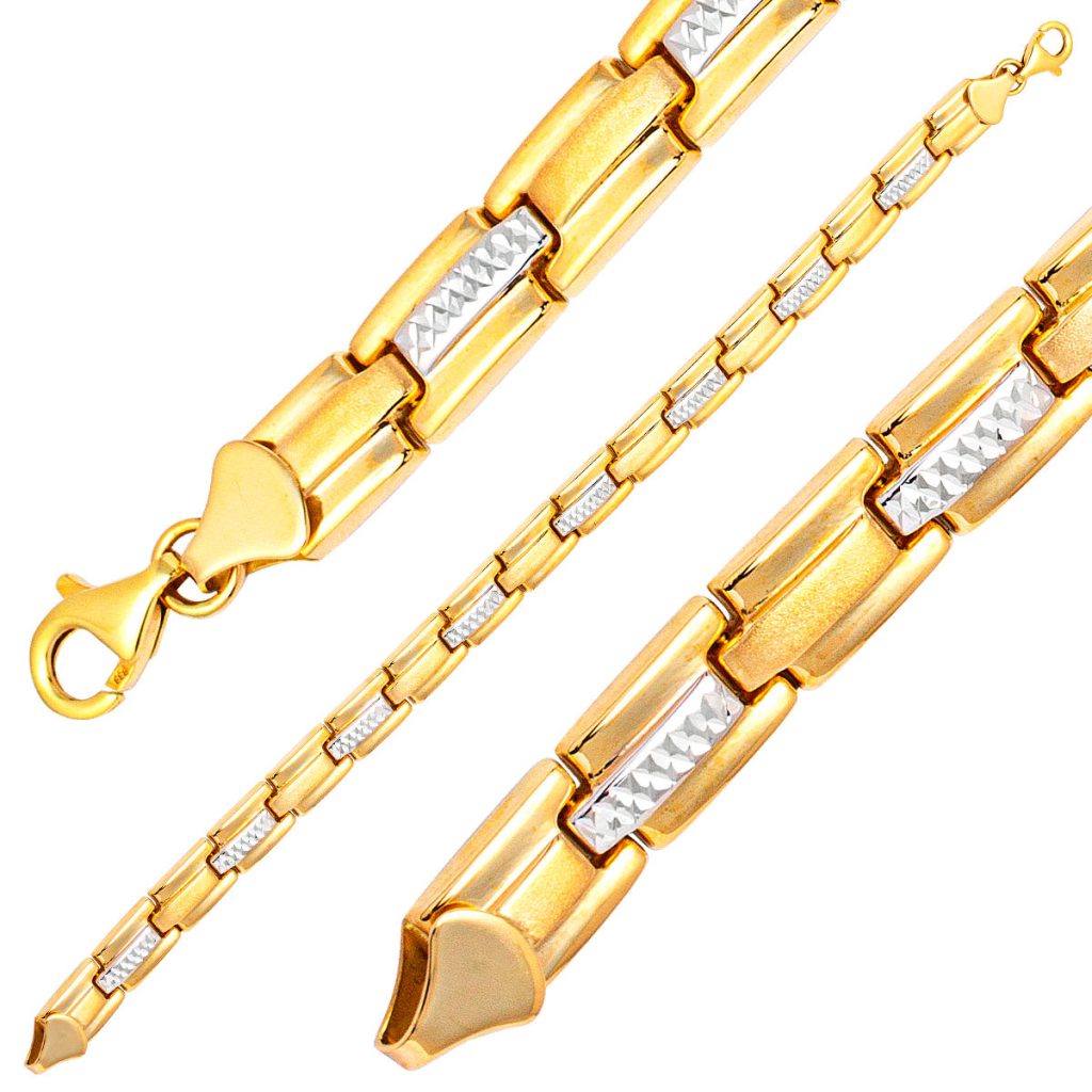Plain 14 Karat Gold Bracelet