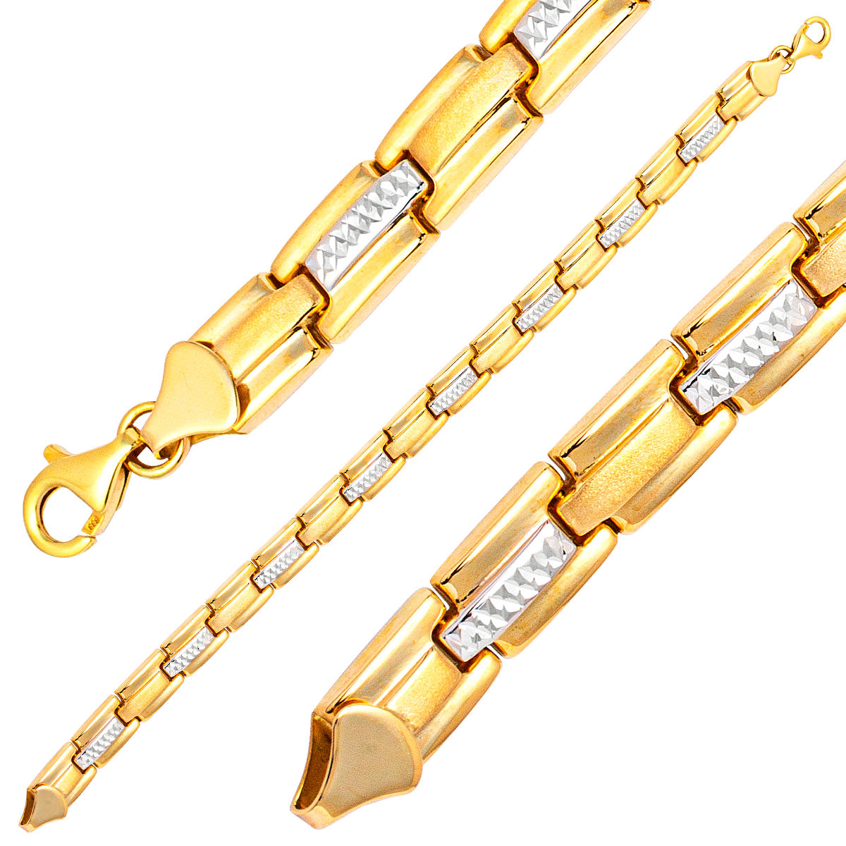 Plain 14 Karat Gold Bracelet