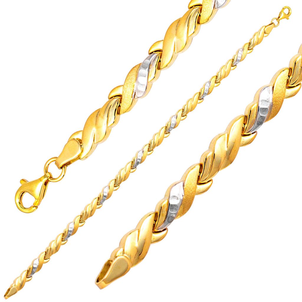 2 Coloré 14 Carats Or Bracelet
