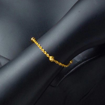 14K Doric Beaded Twist Gold Bracelet - 14K - 2.8g - EZ Gold