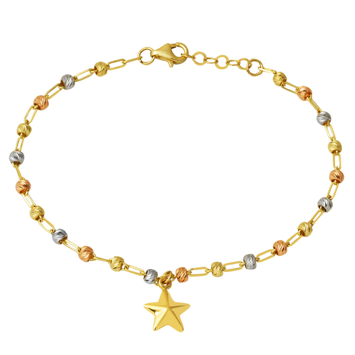 Star Ball 14 Karat Gold Bracelet