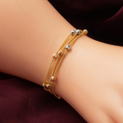 Altın Doric Beaded 14K Bracelet - 14K - 5.44g - EZ Gold