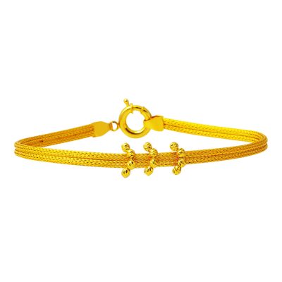 Hilal 14K Gold Woven Bracelet