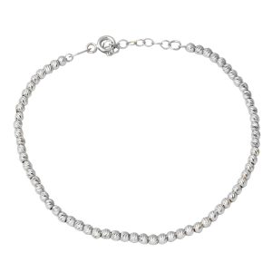 Top Gold 14 Karat White Gold Chain Bracelet