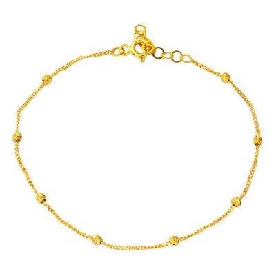 Top Goldlı 14K Zincir Bracelet