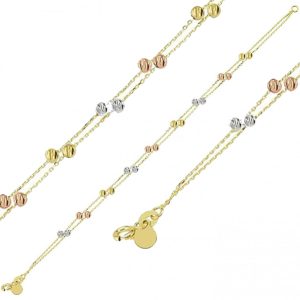Top Gold 14 Karat 2’li Chain Bracelet