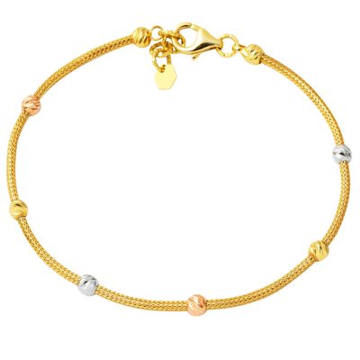 Top Goldlı 14K Zincir Bracelet