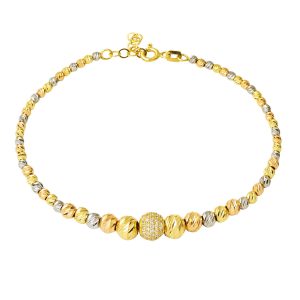 Ball Top Gold 14 Karat Bracelet