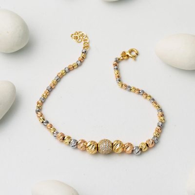 Dorika Top Altınlı 14 Ayar Bileklik - 14K - 5.55g - EZ Gold