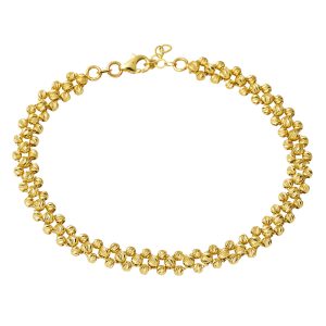 14 Karat Gold Ball Beaded Bracelet