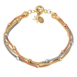Yakamoz Tria Chain Gold Bracelet