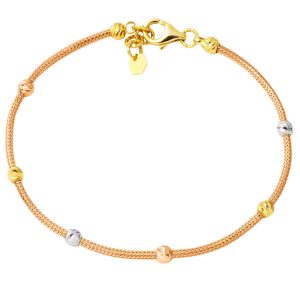 Ball Beaded Rose Gold Bracelet