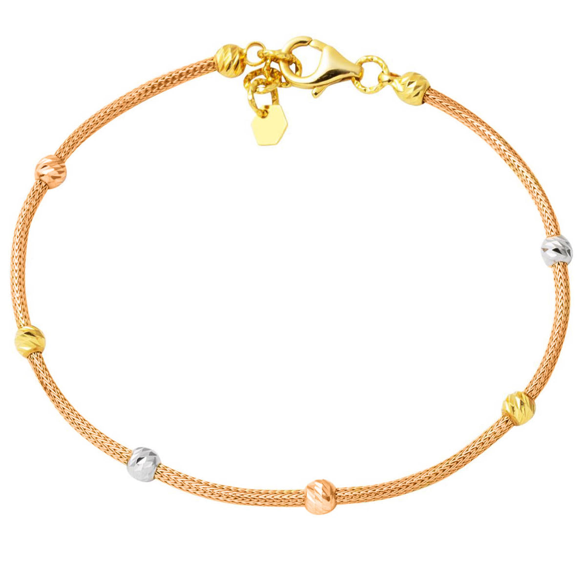 Boules Boules Rose Or Bracelet