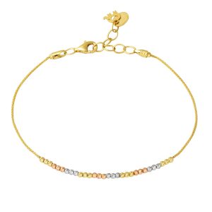 Boules Top en Or 14 Carats Bracelet