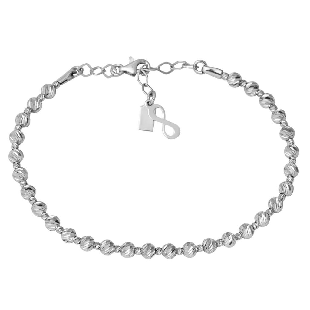 Blanc Or Boules 14 Carats Bracelet
