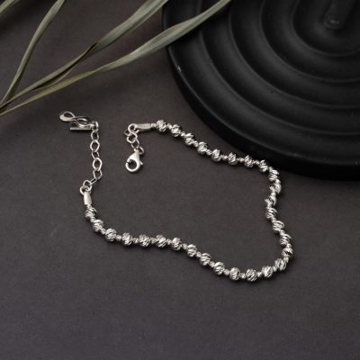 Beyaz Altın Dorika 14 Ayar Bileklik - 14K - 5.63g - EZ Gold