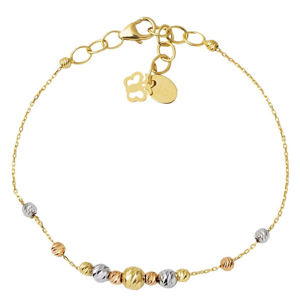 14 Karat Gold Ball Beaded Bracelet