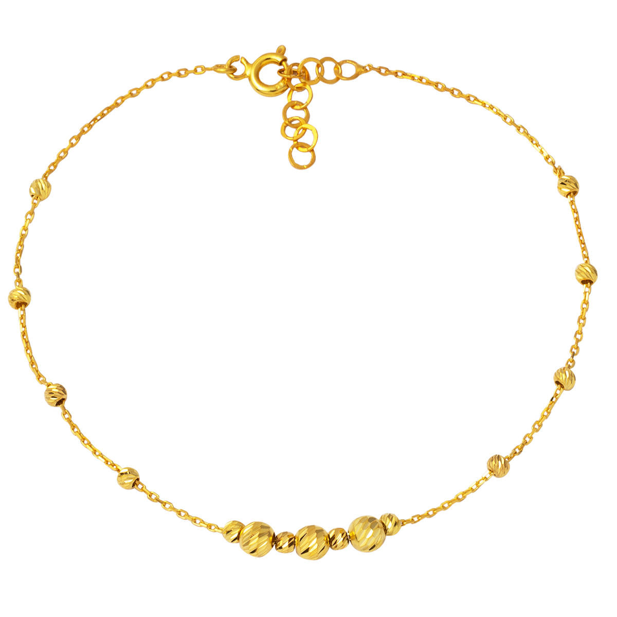 14 Karat Yellow Gold Chain Bracelet