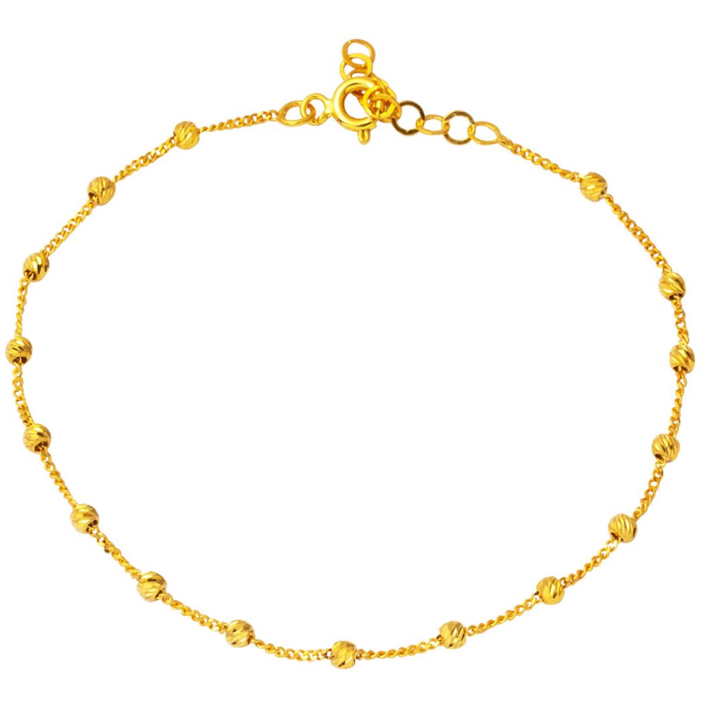 Boules 14 Carats Jaune Or Bracelet