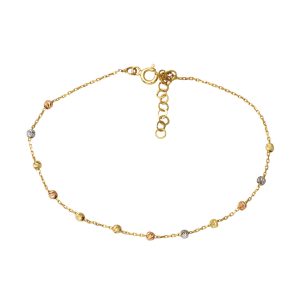 14 Karat Ball Beaded Gold Bracelet