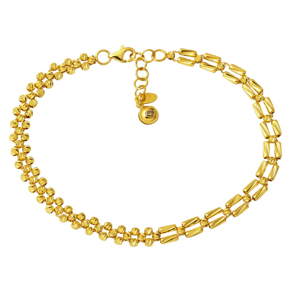 Tendance 14 Carats Boules Or Bracelet