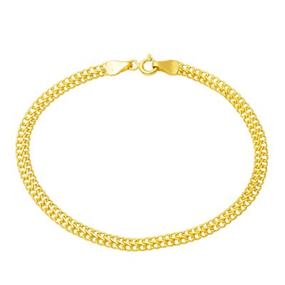 Örme Zincirli 14K Gold Bracelet