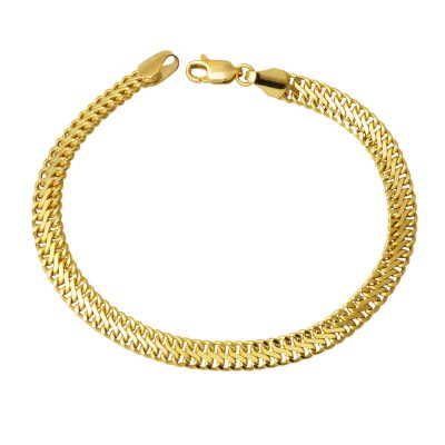Örme Zincirli 14K Italian Gold Bracelet