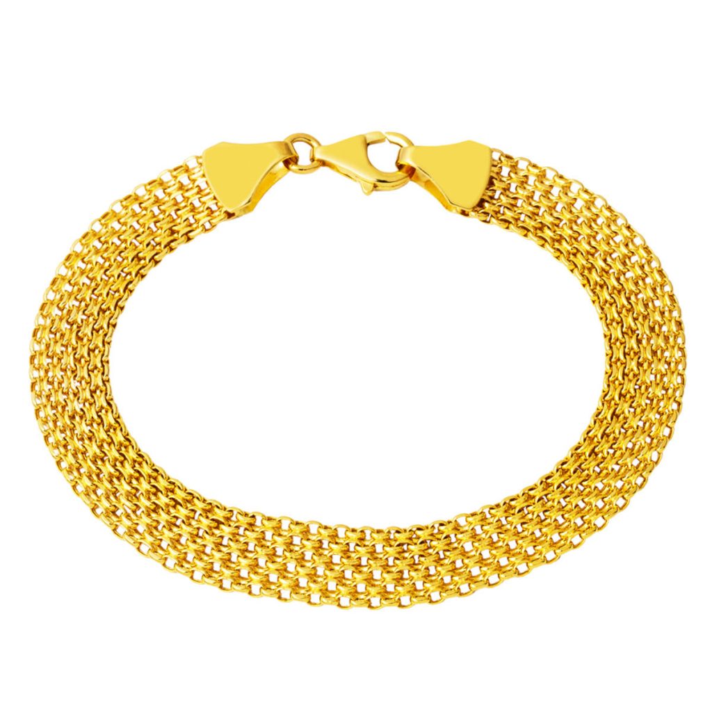 8 mm Enli 14 Karat Gold Chain Bracelet
