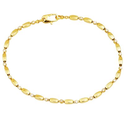 Spor İnce Yellow Gold Bracelet