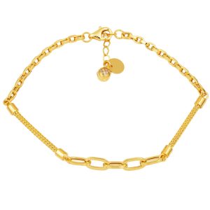 Paperclip Chain Kalze Gold Bracelet