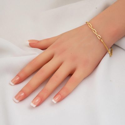 Ataç Zincirli Kalze Gold Bracelet - 14K - 3.05g - EZ Gold