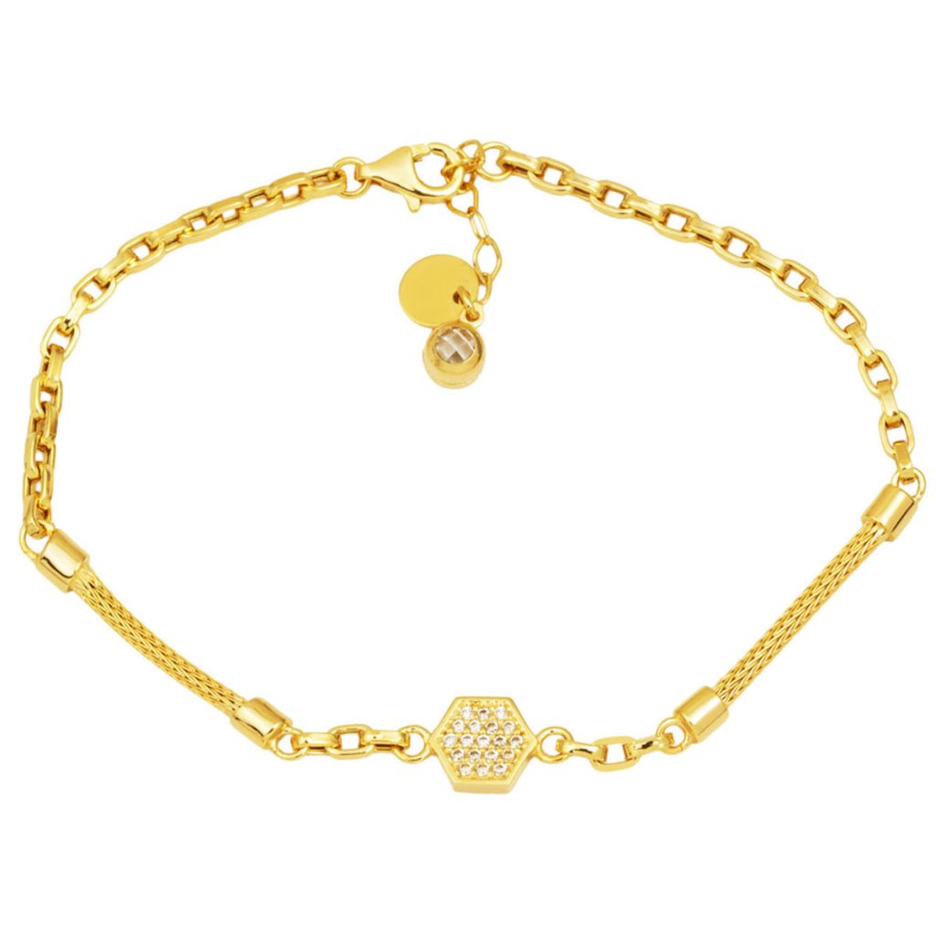 Sole Spor Chain Gold Bracelet
