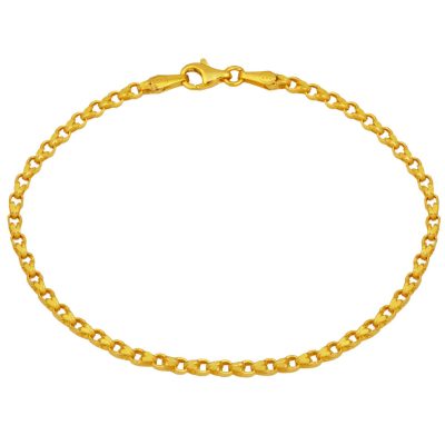 Güverse Zincirli Gold Bracelet
