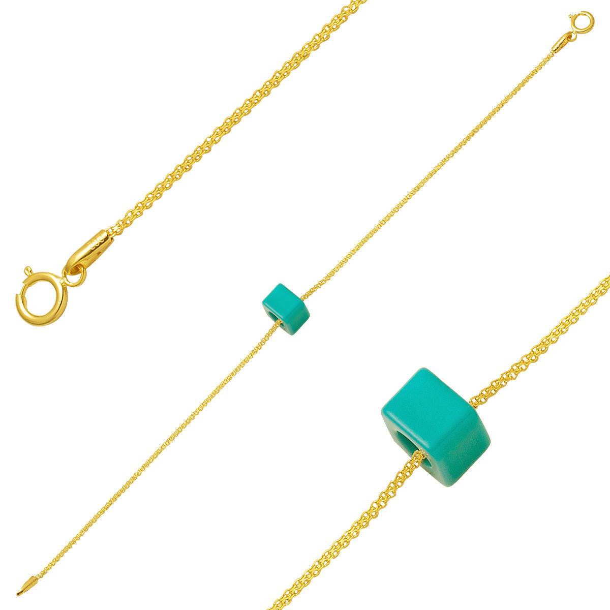 Güverse 14 Karat Gold Chain Bracelet