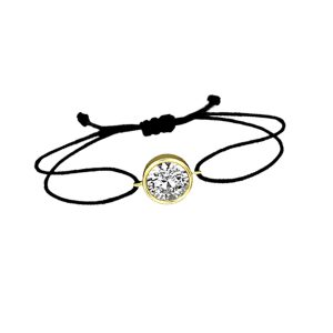 Tek avec Pierres İp Or Bracelet