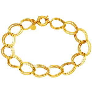 Milky Way Model Çift Ringed Gold Bracelet