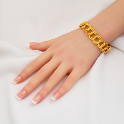 Samanyolu Or sans Pierre Bracelet fin - 14K - 11.92g - EZ Gold