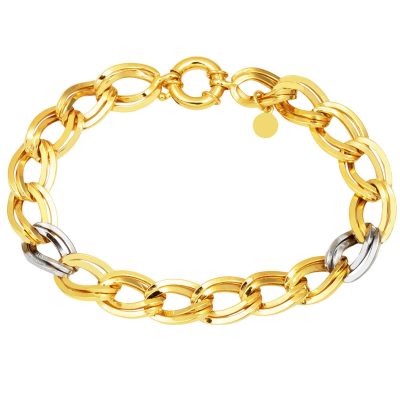 Altın White Ringed Samanyolu Bracelet