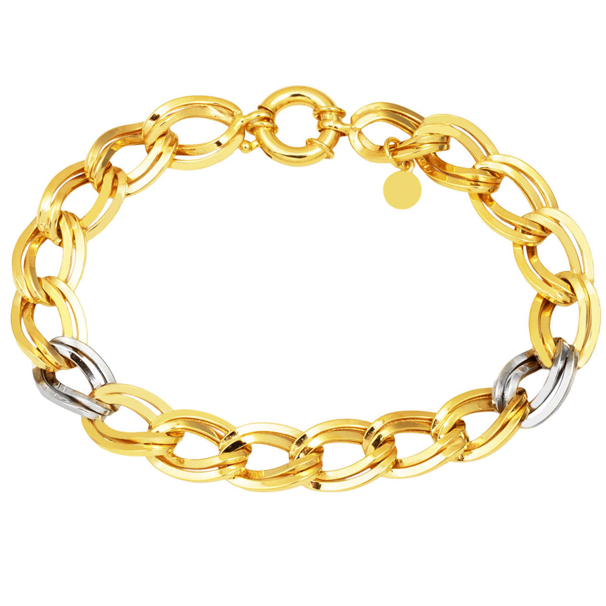 Gold White Ringed Milky Way Bracelet