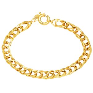 Gourmette Tarzı Voie Lactée sans Pierre Or Bracelet