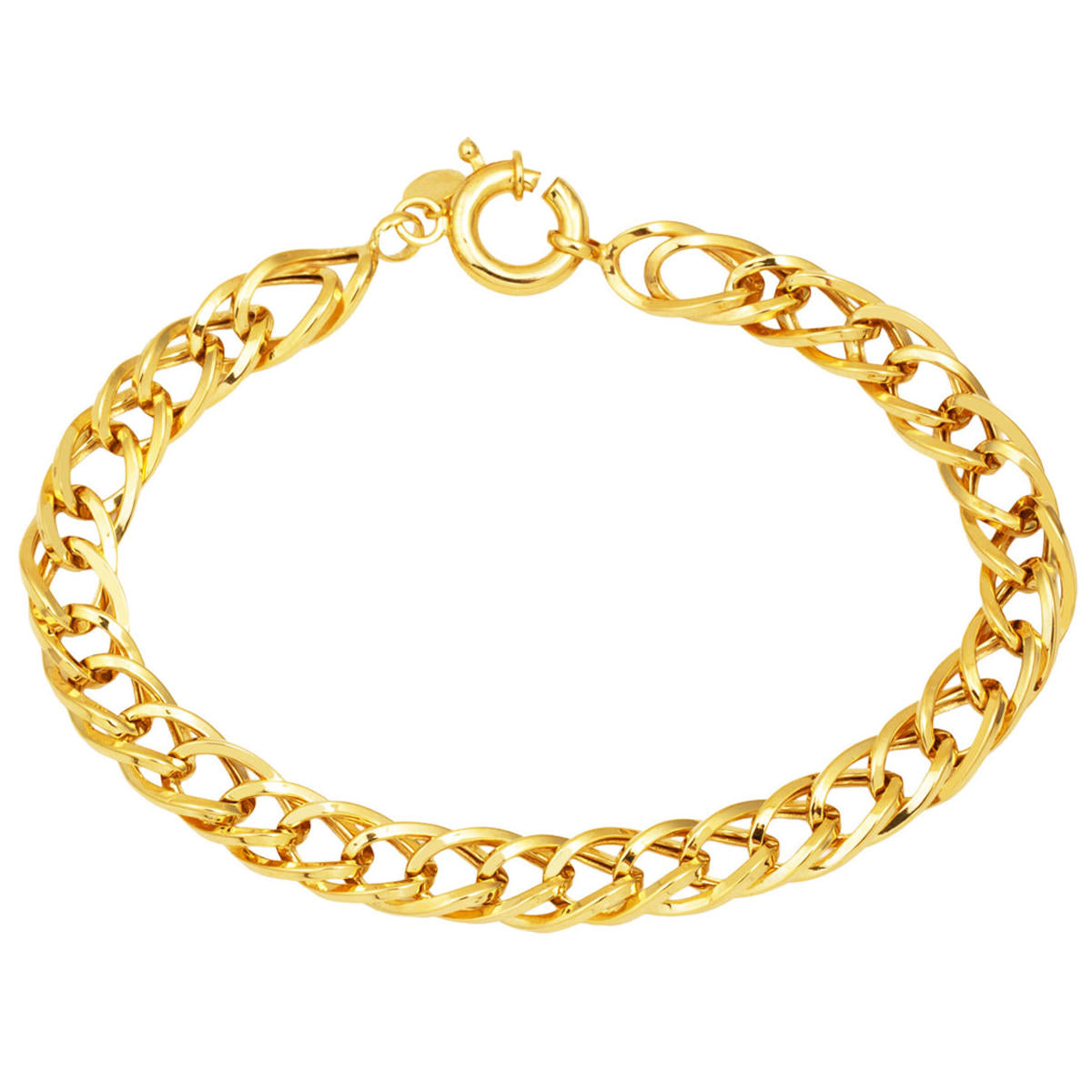 Curb Tarzı Milky Way Plain Gold Bracelet