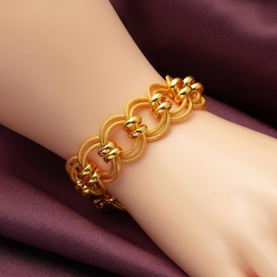 Samanyolu 22K Plain Gold Bracelet - 22K - 24.5g - EZ Gold