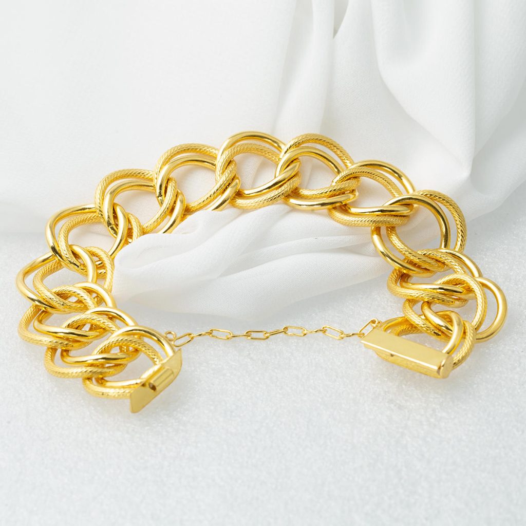 Çift Ringed 22 Karat Milky Way Bracelet